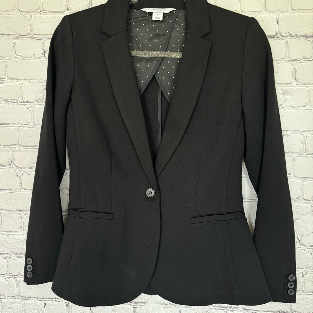 OLD NAVY Blackjack Long Sleeve Classic Tailored Blazer--NEW--XS
